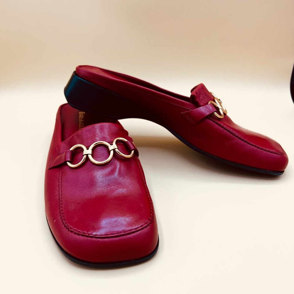 Red Enzo Angiolini Slip on Shoes